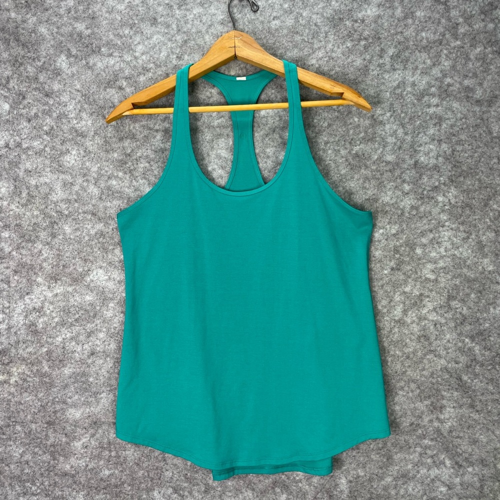 Lululemon Tank Top Womens 6 Green Racerback Lightweight Athletic Yoga Running